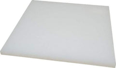 Value Collection - 1/2" Thick x 12" Wide x 1' Long, Polypropylene Sheet - Translucent White - Industrial Tool & Supply