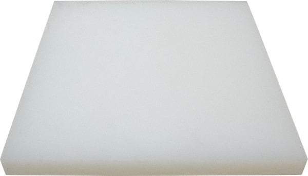 Value Collection - 1" Thick x 12" Wide x 1' Long, Polypropylene Sheet - Translucent White - Industrial Tool & Supply