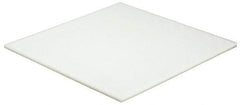 Made in USA - 1/4" Thick x 12" Wide x 1' Long, Polyethylene (HDPE) Sheet - White, ±5% Tolerance - Industrial Tool & Supply