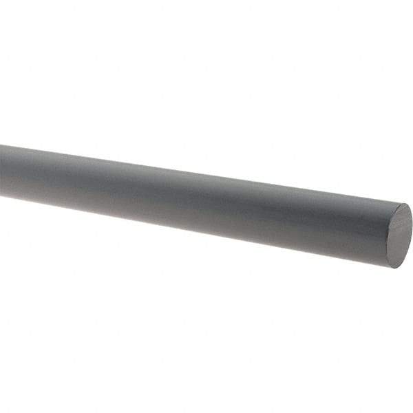 Made in USA - 1/8" Thick x 24" Wide x 4' Long, CPVC Sheet - Gray - Industrial Tool & Supply