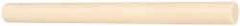 Made in USA - 8' Long, 5/8" Diam, ABS Plastic Rod - Beige - Industrial Tool & Supply