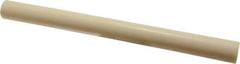 Made in USA - 1' Long, 1" Diam, ABS Plastic Rod - Beige - Industrial Tool & Supply