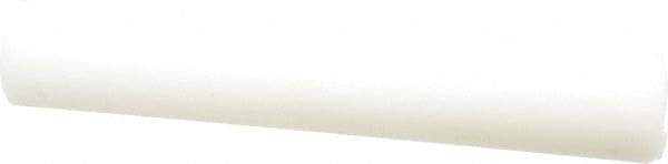 Value Collection - 1' Long, 2" Diam, Polyethylene (HDPE) Plastic Rod - White - Industrial Tool & Supply