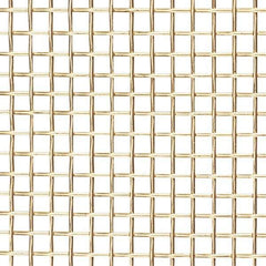 Value Collection - 34 Gage, 0.01 Inch Wire Diameter, 40 x 40 Mesh per Linear Inch, Brass, Wire Cloth - 0.015 Inch Opening Width, 36 Inch Wide, Cut to Length - Industrial Tool & Supply