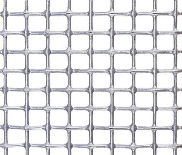 Value Collection - 26 Gage, 0.018 Inch Wire Diameter, 16 x 16 Mesh per Linear Inch, Steel, Wire Cloth - 0.045 Inch Opening Width, 36 Inch Wide, Cut to Length, Galvanized after Weave - Industrial Tool & Supply