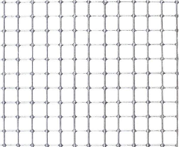 Value Collection - 16 Gage, 0.063 Inch Wire Diameter, 1 x 1 Mesh per Linear Inch, Steel, Welded Fabric Wire Cloth - 0.937 Inch Opening Width, 48 Inch Wide, Cut to Length, Galvanized - Industrial Tool & Supply