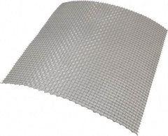 Value Collection - 20 Gage, 0.035 Inch Wire Diameter, 4 x 4 Mesh per Linear Inch, Stainless Steel, Milling Grade Wire Cloth - 0.215 Inch Opening Width, 12 Inch Wide x 12 Inch Stock Length - Industrial Tool & Supply