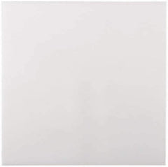Made in USA - 1/2" Thick x 48" Wide x 8' Long, Polyethylene (UHMW) Sheet - White, ±0.10% Tolerance - Industrial Tool & Supply