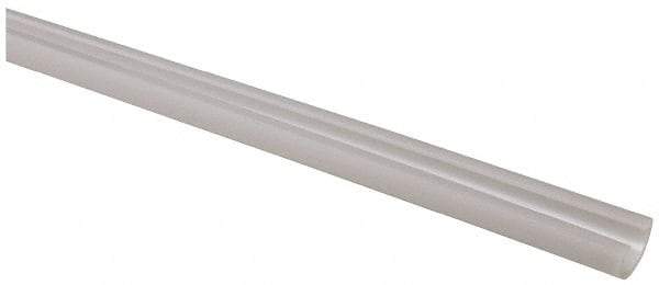 Made in USA - 7/8 Inch Thick x 7/8 Inch Wide, Polyethylene (UHMW), Half Round Wear Strip - 5/8 Inch Inside Width, 3/8 Inch Opening Width - Industrial Tool & Supply