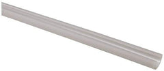Made in USA - 7/8 Inch Thick x 7/8 Inch Wide, Polyethylene (UHMW), Half Round Wear Strip - 5/8 Inch Inside Width, 3/8 Inch Opening Width - Industrial Tool & Supply
