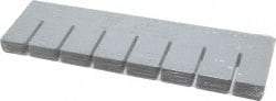 Quantum Storage - 10.9" Wide x 3-1/2" High, Gray Bin Divider - Use with DG92035 - Industrial Tool & Supply