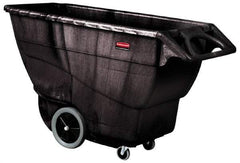 Rubbermaid - 2,100 Lb Load Capacity, 1 Cu Yd, Structural Foam Tilt Truck - 33-1/2" Wide x 70-3/4" Long x 42-1/4" High, Black - Industrial Tool & Supply
