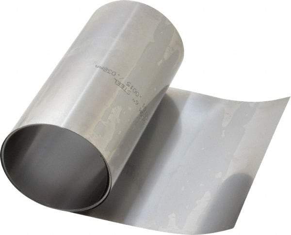 Made in USA - 15 Ft. Long x 6 Inch Wide x 0.0015 Inch Thick, Roll Shim Stock - Steel - Industrial Tool & Supply