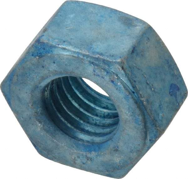 Value Collection - 1/2-13 UNC Steel Right Hand Heavy Hex Nut - 7/8" Across Flats, 31/64" High, Galvanized Finish - Industrial Tool & Supply