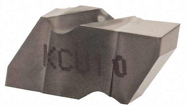 Kennametal - 2125NG Grade KCU10, 3.18mm Cutting Width Carbide Grooving Insert - 2.79mm Max Depth of Cut, Left Hand, 0.19mm Corner Radius, AlTiN Finish - Industrial Tool & Supply