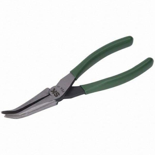 SK - Bent Nose Pliers - 7" W/O CUTTER CURVED NOSE PLIER - Industrial Tool & Supply