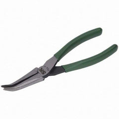 SK - Bent Nose Pliers - 7" W/O CUTTER CURVED NOSE PLIER - Industrial Tool & Supply