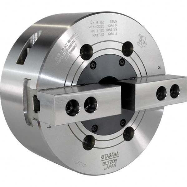 Kitagawa - Power Lathe Chucks Chuck Diameter (Decimal Inch): 8.0000 Number of Jaws: 2 - Industrial Tool & Supply