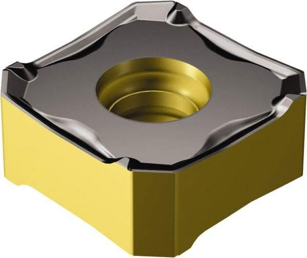 Sandvik Coromant - 345R1305 KH Grade 3330 Carbide Milling Insert - TiCN/Al2O3/TiN Finish, 5.56mm Thick, 13mm Inscribed Circle, 0.8mm Corner Radius - Industrial Tool & Supply