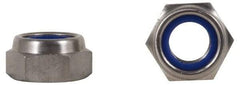 Value Collection - 3/8-16 UNC 18-8 Heavy Hex Lock Nut with Nylon Insert - 11/16" Width Across Flats, 13/32" High, Uncoated - Industrial Tool & Supply