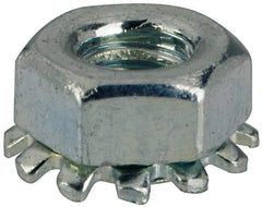 Value Collection - M3x0.5, Zinc Plated, Steel Hex Nut with External Tooth Washer - 6.5mm Washer Diam, 5.5mm Width Across Flats - Industrial Tool & Supply