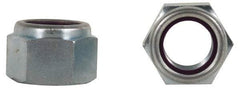 Value Collection - 1/2-20 UNF 18-8 Hex Lock Nut with Nylon Insert - 3/4" Width Across Flats, 19/32" High, Uncoated - Industrial Tool & Supply