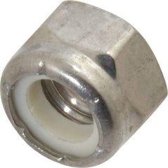 Value Collection - 5/16-24 UNF 18-8 Hex Lock Nut with Nylon Insert - 1/2" Width Across Flats, 11/32" High - Industrial Tool & Supply