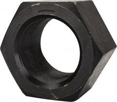 Value Collection - 2-12 UN Steel Right Hand Hex Nut - 3-1/8" Across Flats, 1-23/32" High, Uncoated - Industrial Tool & Supply