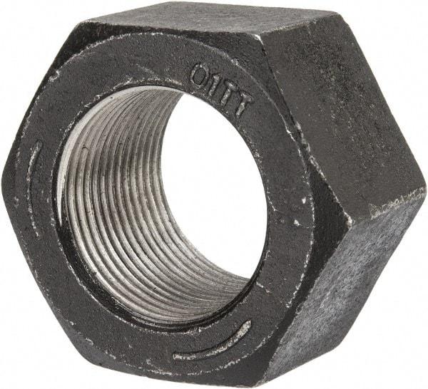 Value Collection - 1-3/8 - 12 UNF Steel Right Hand Hex Nut - 2-1/16" Across Flats, 1.206" High, Uncoated - Industrial Tool & Supply
