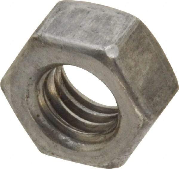 Value Collection - 5/16-18 UNC Steel Right Hand Hex Nut - 1/2" Across Flats, 17/64" High, Uncoated - Industrial Tool & Supply