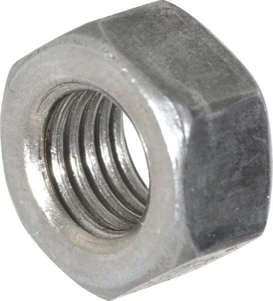 Value Collection - 5/16-24 UNF Steel Right Hand Hex Nut - 1/2" Across Flats, 17/64" High, Uncoated - Industrial Tool & Supply