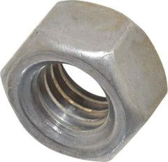 Value Collection - 7/16-14 UNC Steel Right Hand Hex Nut - 11/16" Across Flats, 3/8" High, Uncoated - Industrial Tool & Supply
