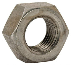Value Collection - 7/16-20 UNF Steel Right Hand Hex Nut - 11/16" Across Flats, 3/8" High, Uncoated - Industrial Tool & Supply