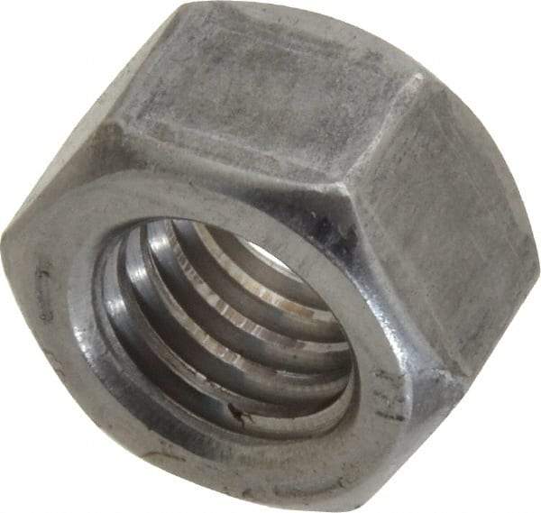Value Collection - 1/2-13 UNC Steel Right Hand Hex Nut - 3/4" Across Flats, 7/16" High, Uncoated - Industrial Tool & Supply