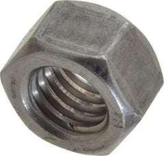 Value Collection - 1/2-13 UNC Steel Right Hand Hex Nut - 3/4" Across Flats, 7/16" High, Uncoated - Industrial Tool & Supply