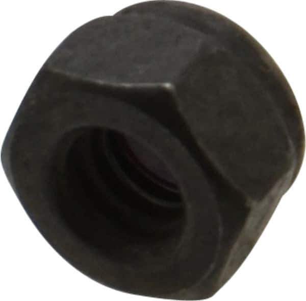 Value Collection - 1/4-20 UNC Grade 8 Hex Lock Nut with Nylon Insert - 7/16" Width Across Flats, 5/16" High, Uncoated - Industrial Tool & Supply