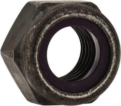 Value Collection - 5/16-24 UNF Grade 8 Hex Lock Nut with Nylon Insert - 1/2" Width Across Flats, 11/32" High, Uncoated - Industrial Tool & Supply