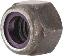 Value Collection - 3/8-16 UNC Grade 8 Hex Lock Nut with Nylon Insert - 9/16" Width Across Flats, 29/64" High, Uncoated - Industrial Tool & Supply