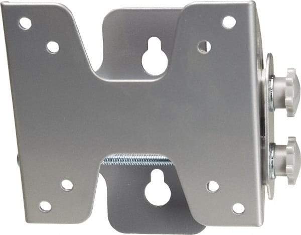 Video Mount - Steel, Flat Panel Tilt Mount For 10 to 23 Inch LCD Monitor - Silver, 25 Lbs. Load Capacity, 15° Max Tilt Angle, Flush Wall Mount Tilting - Industrial Tool & Supply