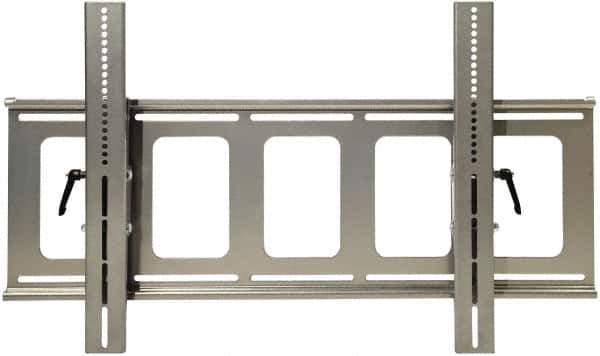 Video Mount - Steel, Flat Panel Tilt Mount For 42 to 70 Inch Plasma Monitor - Silver, 180 Lbs. Load Capacity, 75 to 530, 15° Max Tilt Angle, Flush Wall Mount Tilting - Industrial Tool & Supply