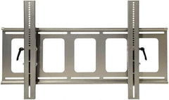 Video Mount - Steel, Flat Panel Tilt Mount For 42 to 70 Inch Plasma Monitor - Silver, 180 Lbs. Load Capacity, 75 to 530, 15° Max Tilt Angle, Flush Wall Mount Tilting - Industrial Tool & Supply