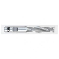 2 Dia. x 5-1/2 Overall Length 2-Flute Square End HSS-CO SE End Mill-Round Shank-Center Cutting-Uncoated - Industrial Tool & Supply