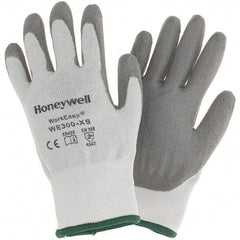 Perfect Fit - Size XS, ANSI Cut Lvl 3, Abrasion Lvl 4, Cut Resistant Gloves - Palm Coated, White/Gray - Industrial Tool & Supply