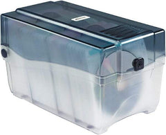 innovera - 1 Compartment, 6.4 Inch Wide x 11-3/4 Inch Deep x 6.6 Inch High, CD/DVD Storage Case - Plastic, Clear and Smoke - Industrial Tool & Supply