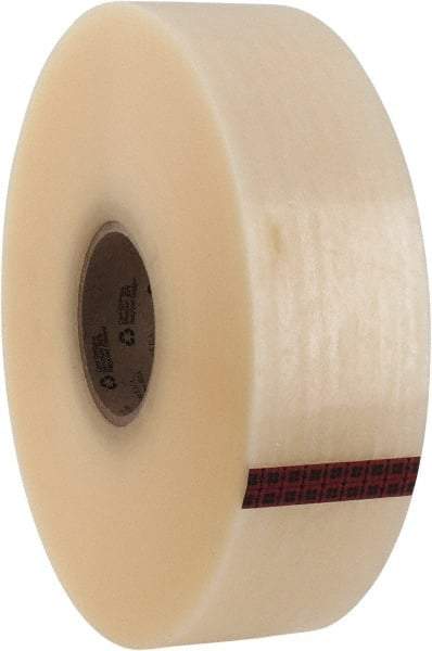 3M - 72mm x 914m Clear Rubber Adhesive Sealing Tape - Polypropylene Film Backing, 2.1 mil Thick, 22 Lb Tensile Strength, Series 3071 - Industrial Tool & Supply