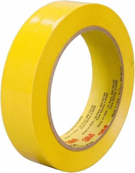 3M - 36 Yds. x 2", Yellow Polyethylene Film Tape - 483 Series, 5 mil Thick, 10 Lb./Inch Tensile Strength - Industrial Tool & Supply