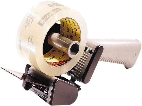 3M - 2" Wide, Pistol Grip Style, Handheld Tape Dispenser - For Use with Box Sealing Tape - Industrial Tool & Supply