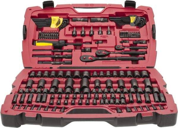 Stanley - 179 Piece Mechanic's Tool Set - Comes in Blow Mold Box - Industrial Tool & Supply