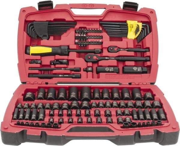 Stanley - 141 Piece Mechanic's Tool Set - Comes in Blow Mold Box - Industrial Tool & Supply