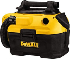 DeWALT - 2 Gal Plastic Tank, Electric & Battery Powered Wet/Dry Vacuum - 120 VAC & 18/20 Volt, 5' Hose Fitting, Cordless, HEPA Filter, Accessories Included - Industrial Tool & Supply